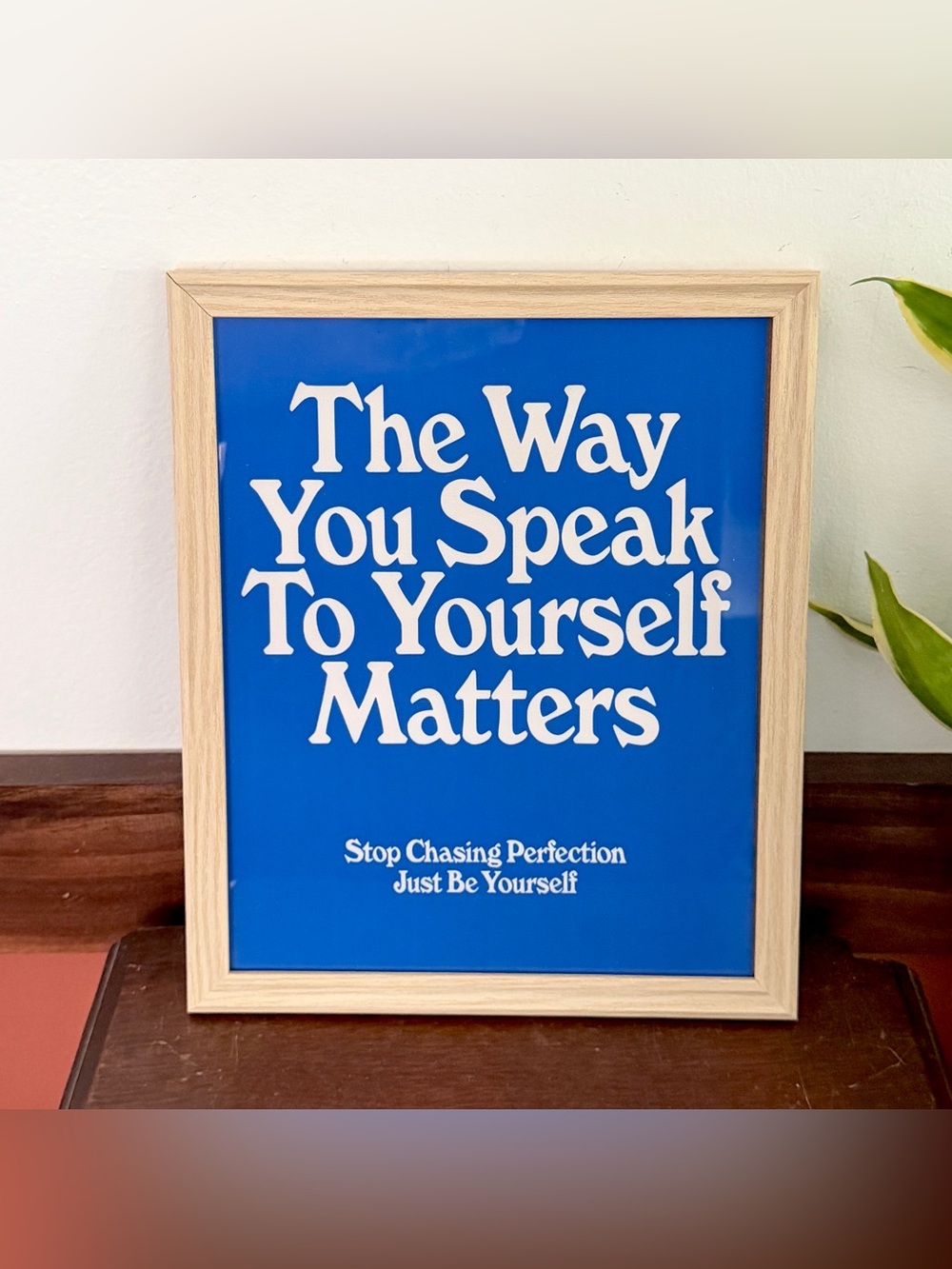 The Way You Speak to Yourself Matters Canvas Art Print Motivational Framed Art